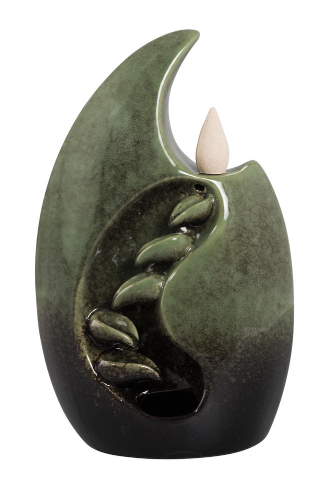 Backflow Incense Burner - Cascading Crescent Moon