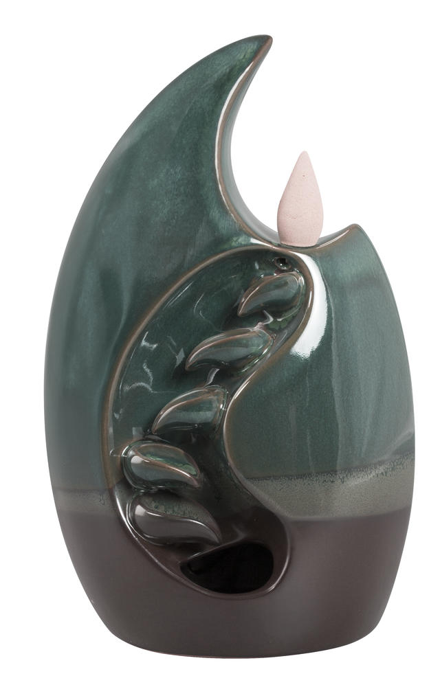 Backflow Incense Burner - Cascading Crescent Moon