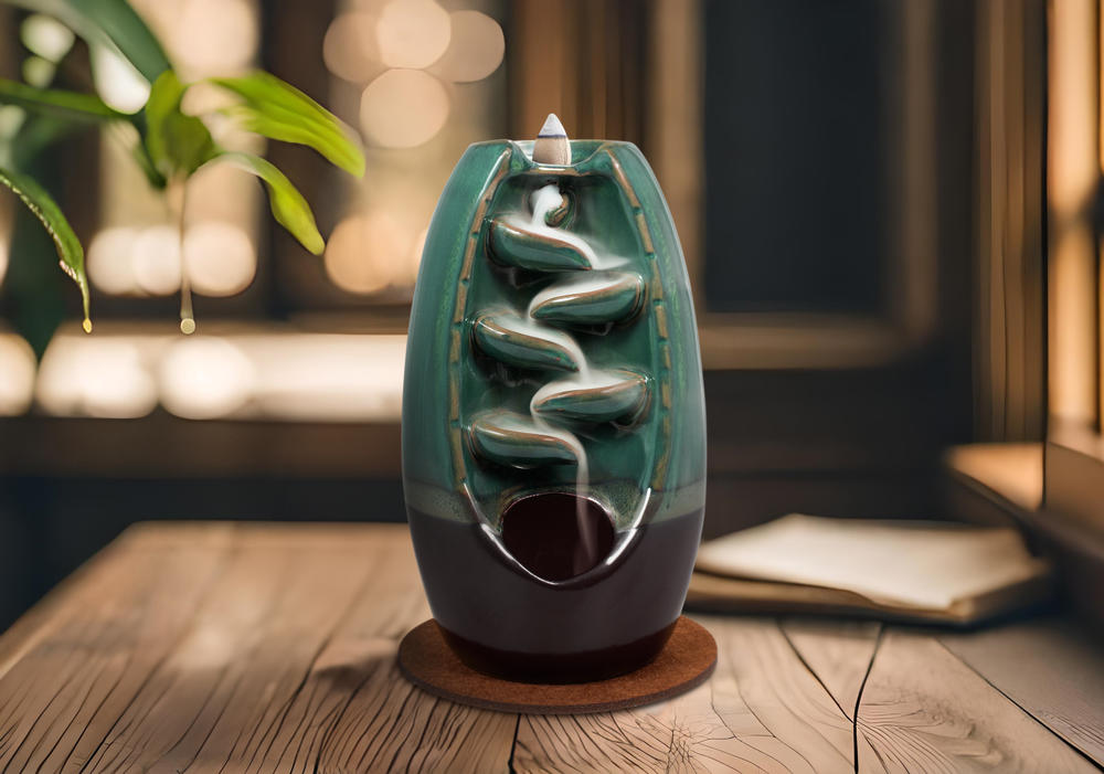 Incense Burner - Backflow - Oval Cascading