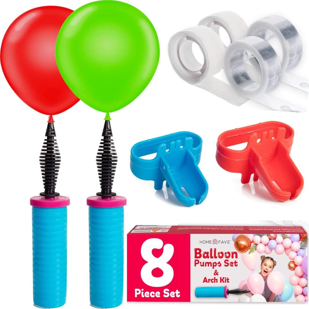 Balloon Pump Set & Arch Kit - 8 piece