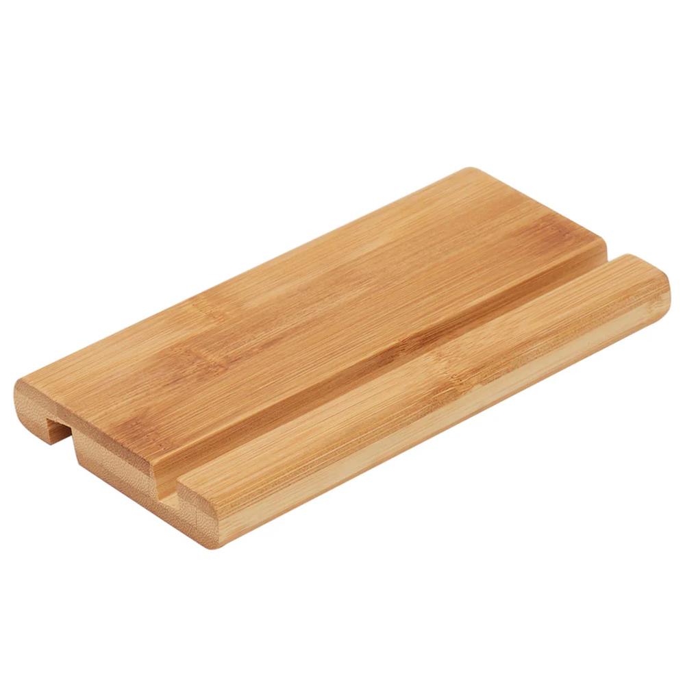 Simple Natural Bamboo Tablet Holder by Home Basics
