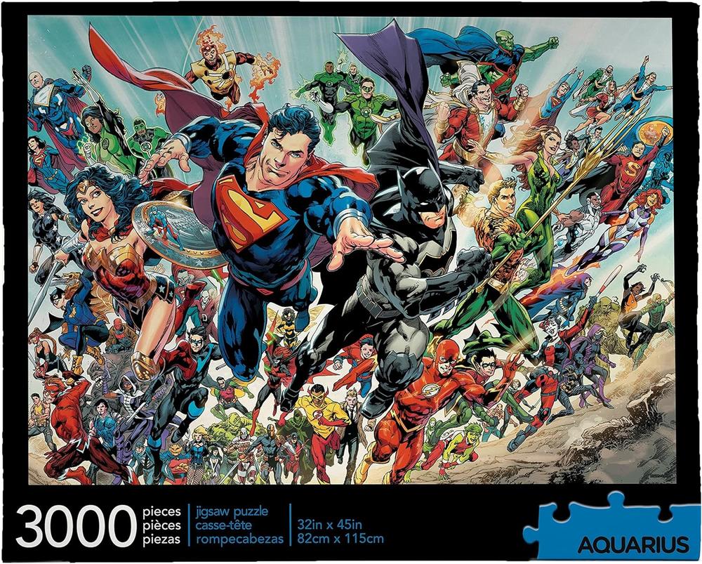 DC Comics Cast 3,000-Piece Puzzle Aquarius Brand Model Number: 68512