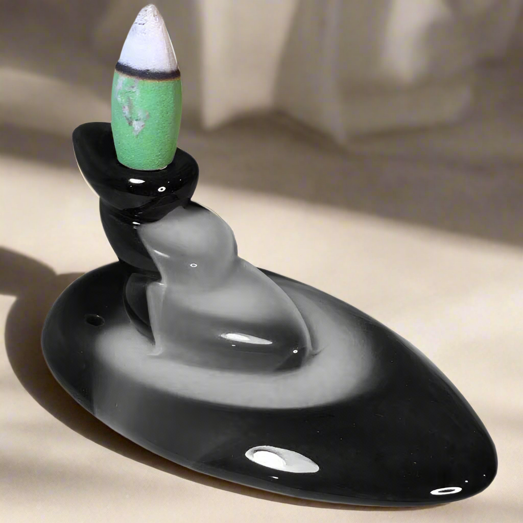 Incense Burner - Backflow - Ebony Lotus Collection