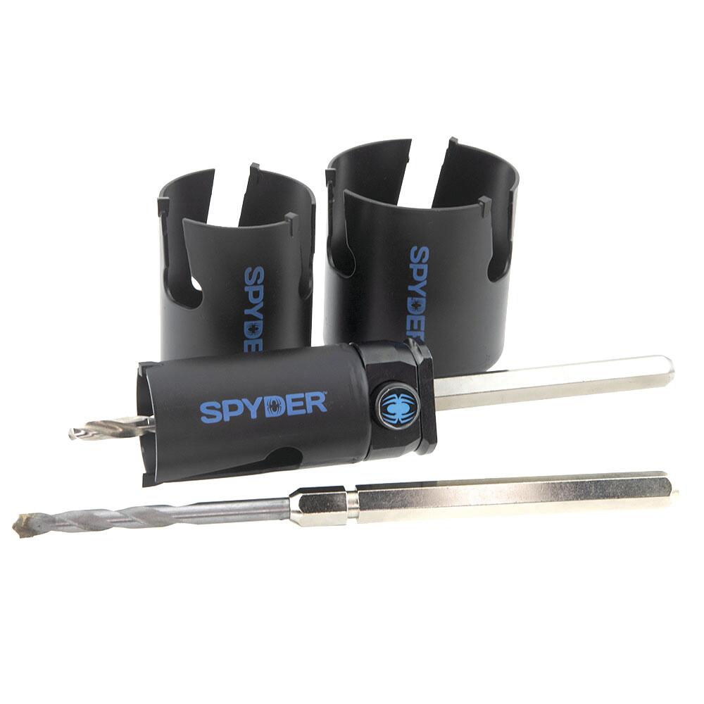 Spyder®'s patented Rapid Core Eject™ 6-piece Set - Easiest Hole Saw Swap System Ever!!!