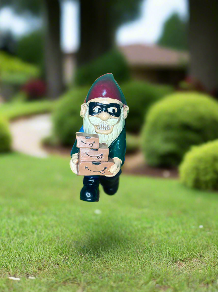 Garden Gnome Hefty 9.5-inch Porch Pirate Garden Gnome Exclusive By Big Mouth Inc