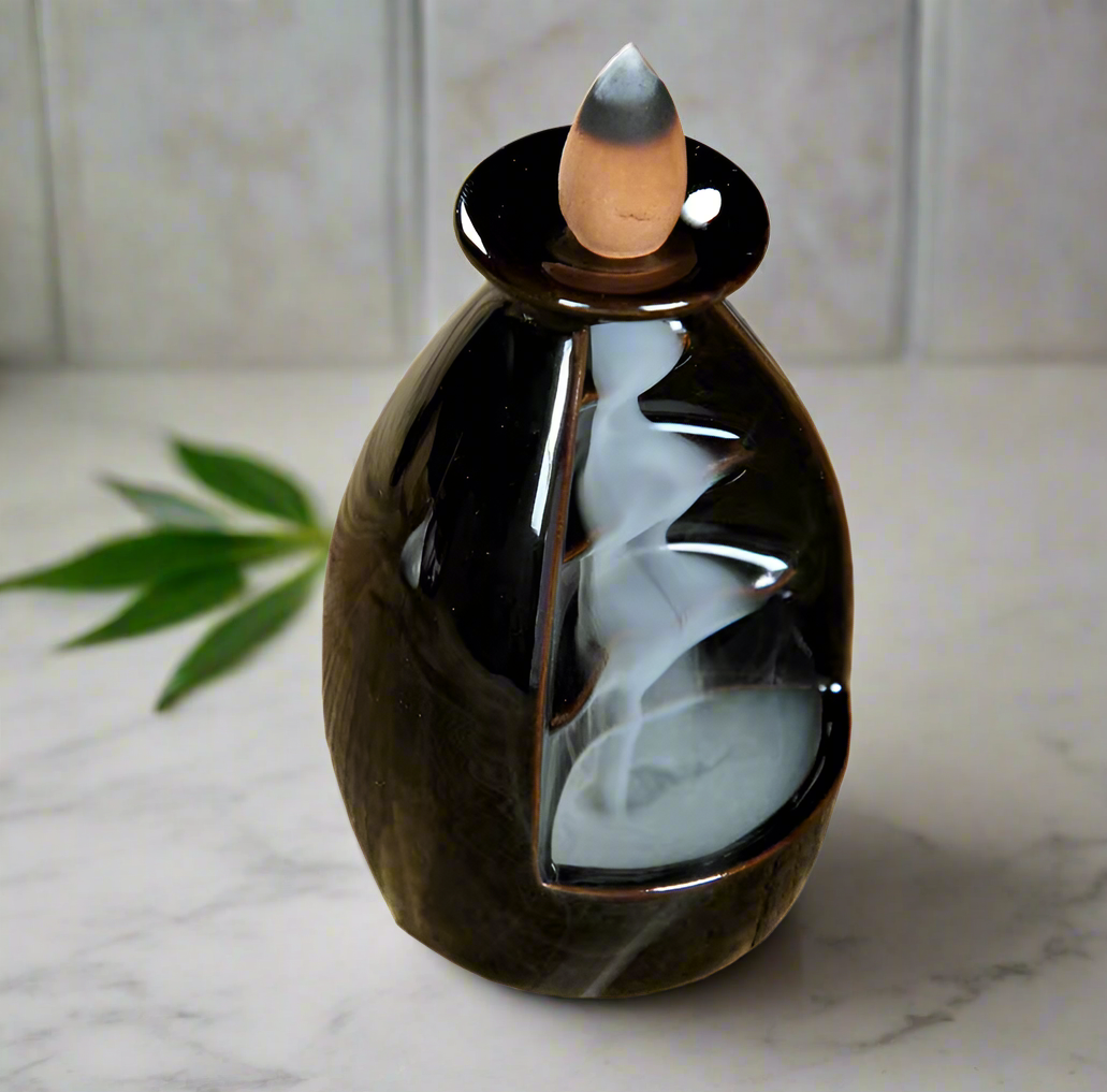 Incense Burner - Backflow - Ebony Lotus Collection