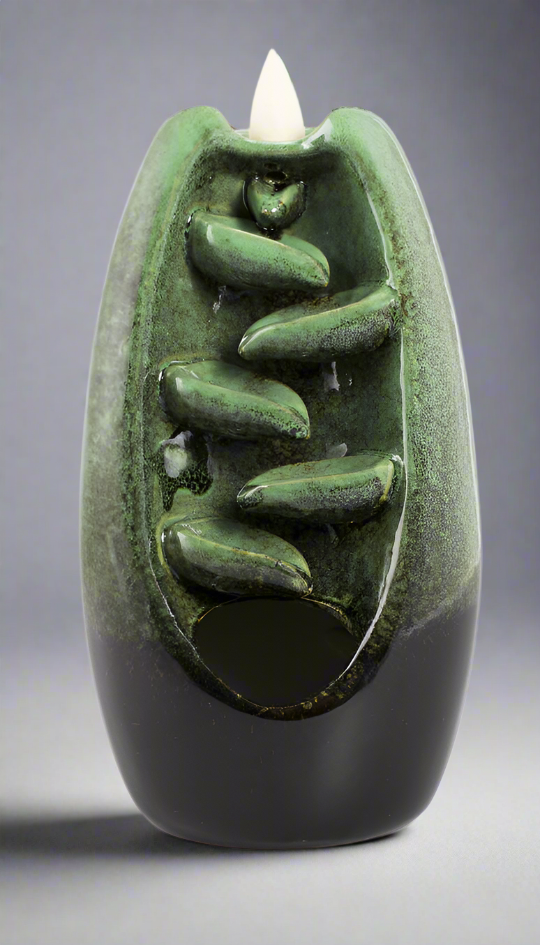 Incense Burner - Backflow - Oval Cascading