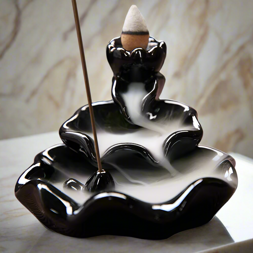 Incense Burner - Backflow - Ebony Lotus Collection