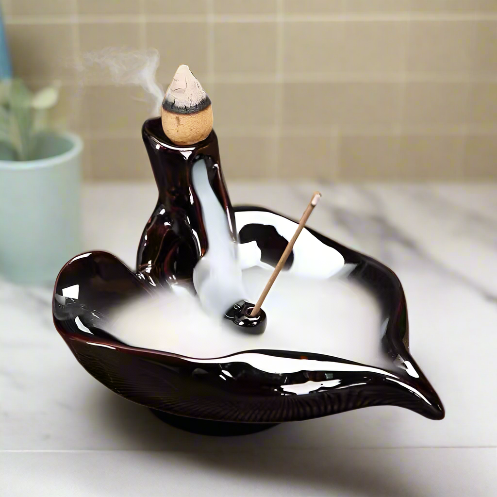 Incense Burner - Backflow - Ebony Lotus Collection