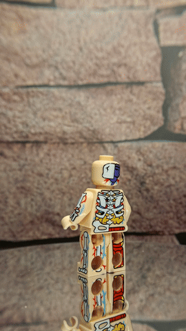 Notal'Ego Bones Bros. Skinz minifigure, view 2