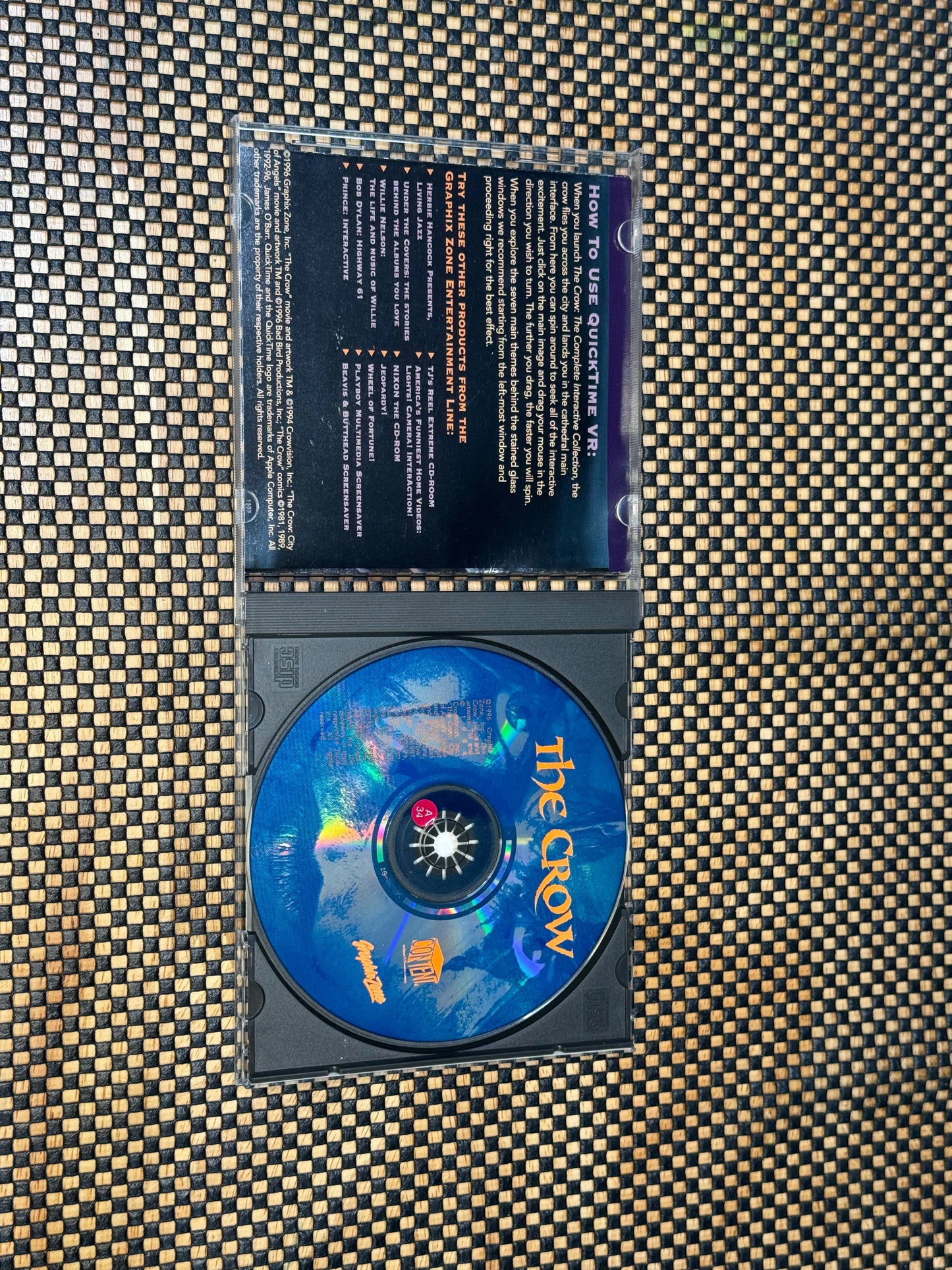 The Crow Interactive Collection CD Vintage circa 1996