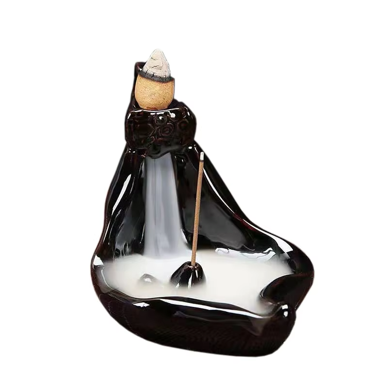 Ebony Lotus backflow incense burner - Comfort design