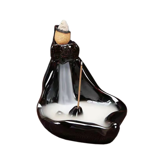 Ebony Lotus backflow incense burner - Comfort design