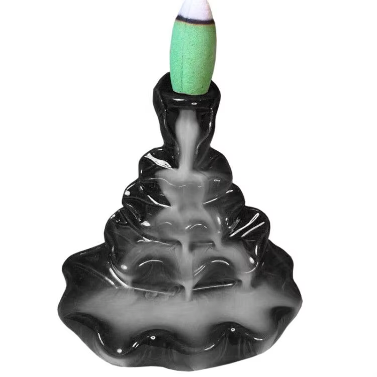 Ebony Lotus backflow incense burner - Levels design