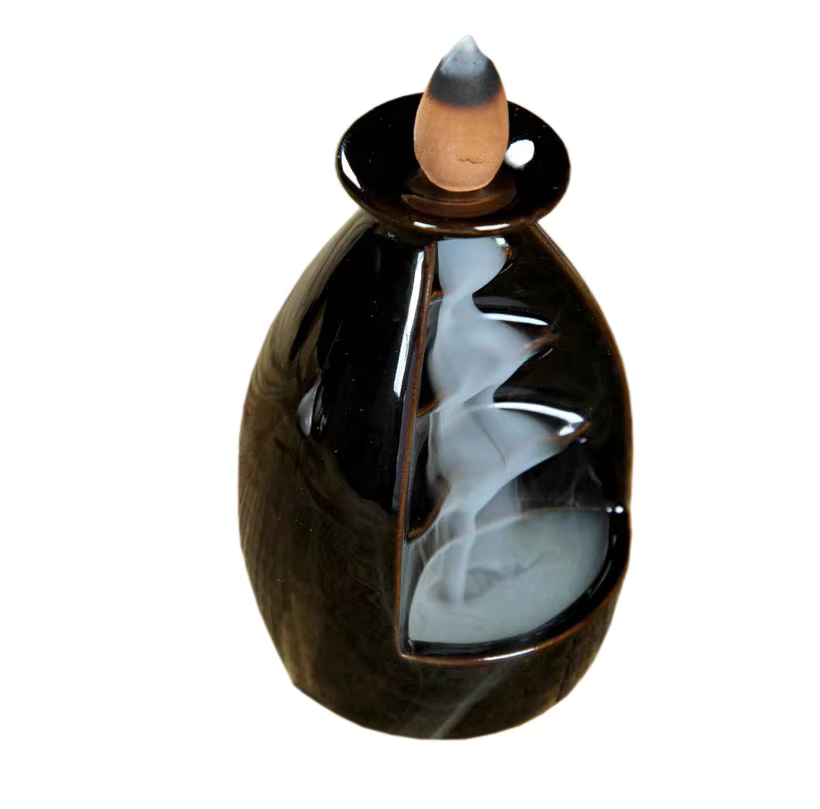Ebony Lotus backflow incense burner - Sublime design