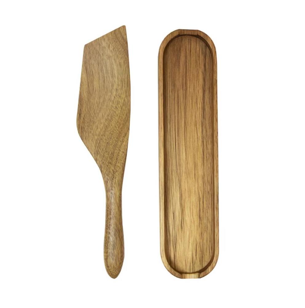 Spurtle 2-Piece Acacia Wood Set