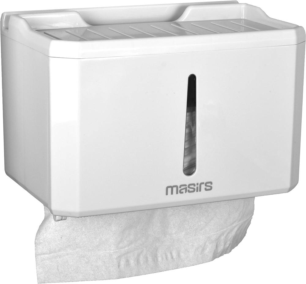 Masirs Wall-Mount Tissue & Toilet Paper Holder