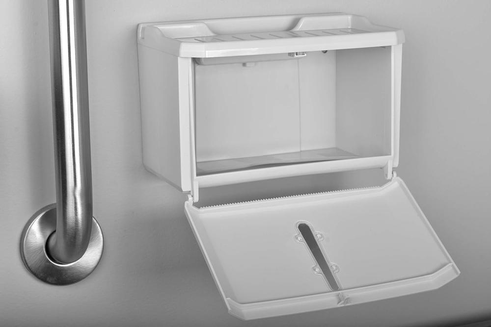 Masirs Wall-Mount Tissue & Toilet Paper Holder, view 3
