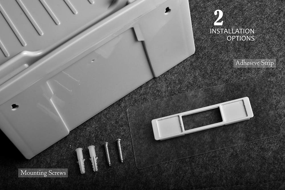 Masirs Wall-Mount Tissue & Toilet Paper Holder, view 6