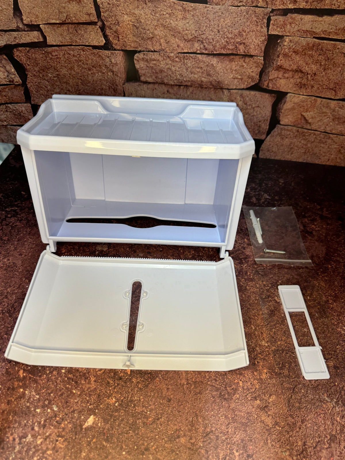 Masirs Wall-Mount Tissue & Toilet Paper Holder, view 11