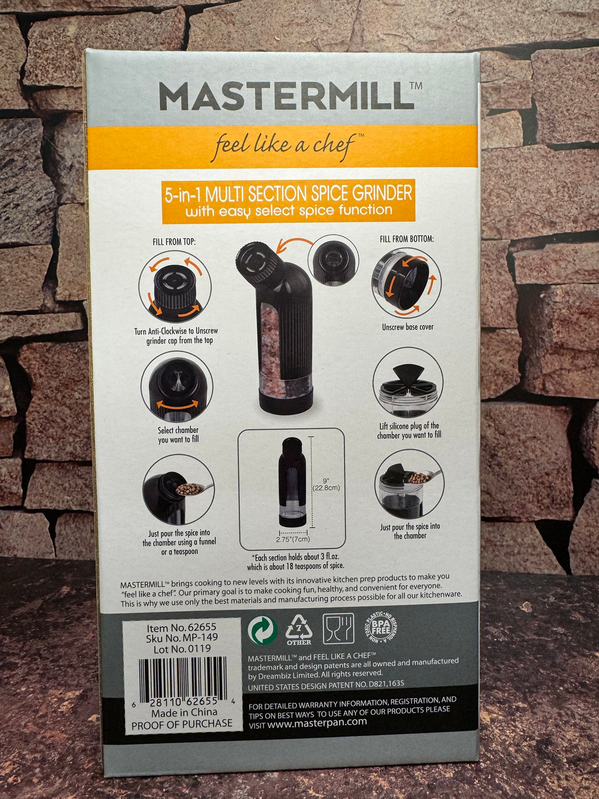 MasterMill 5-in-1 Spice Grinder, view 10