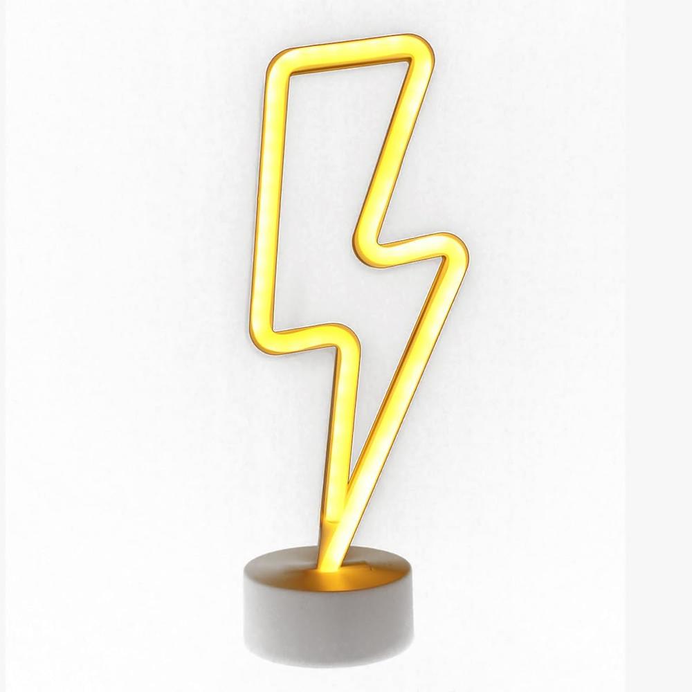 Neon Knight LED Lightning Bolt Light, view 2